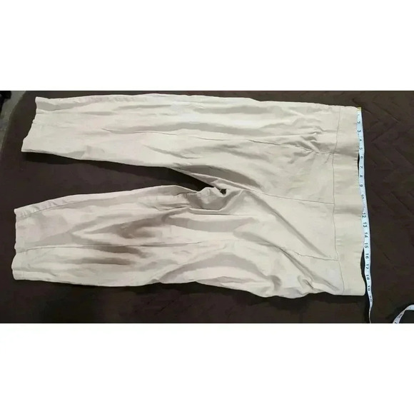 Women's khaki pinup style Capri pants by Laura Byrnes California size 4X - Picture 1 of 5